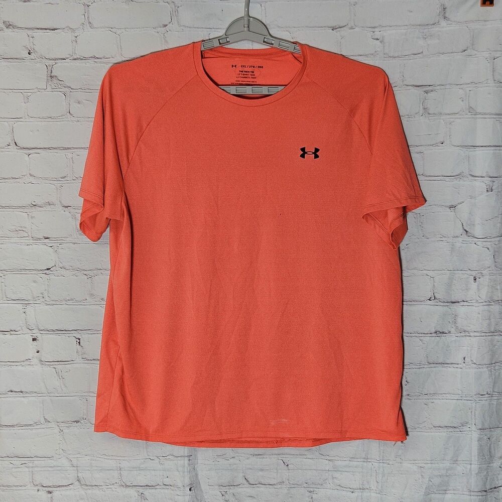 Under Armour The Tech Tee Men's 2XL Orange Short Sleeve Athletic Shirt